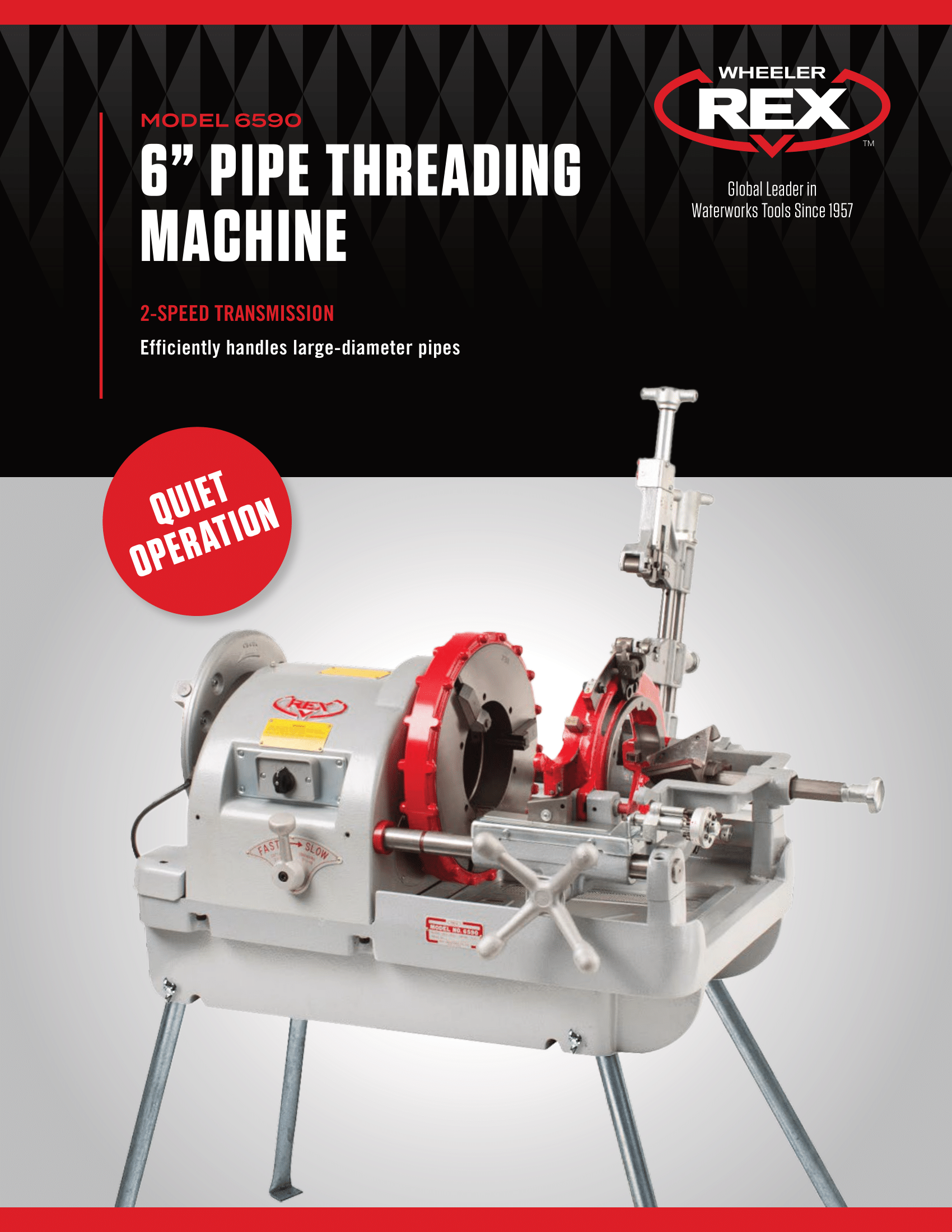 6" Pipe Threading Machine - 6590